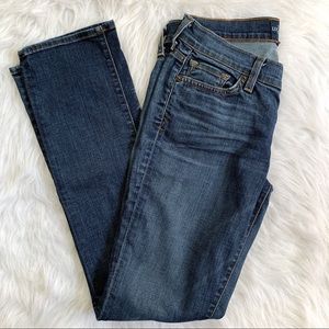 Lucky Brand medium wash Zoe straight leg jeans